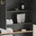 livinity® Paolina Waschmaschinenschrank 93,6 x 88,2 cm Anthrazit/Goldkraft Eiche