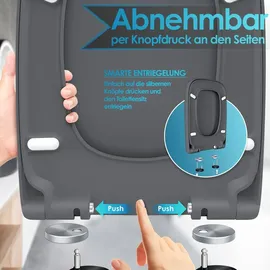 Kesser WC Sitz mit Absenkautomatik Grau