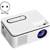 S361 Tragbarer Mini-LED Projector 400-600 Lumen School Home Theater Media Player-Weiss-Größen: EU -Stecker