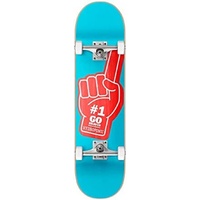 Hydroponic Skateboard Komplettboard, Cyan, 8"