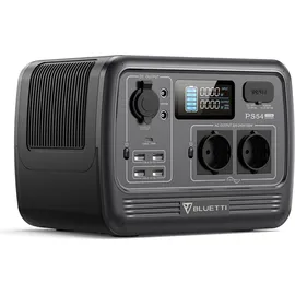 Bluetti PS54 700W Tragbarer Stromerzeuger, 537 Wh LiFePO4 Batterie mit 2 AC-Ausgängen, Tragbare Elektrostation PS54.700W/537WH für Camping. Reisen, dunkelgrau|dunkelgrau No Size