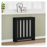 vidaXL Heizkörperverkleidung Schwarz 78x20x82 cm Holzwerkstoff