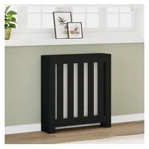 vidaXL Heizkörperverkleidung Schwarz 78x20x82 cm Holzwerkstoff