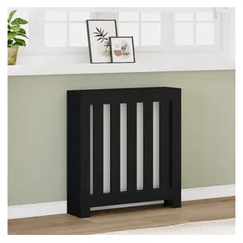 vidaXL Heizkörperverkleidung Schwarz 78x20x82 cm Holzwerkstoff