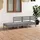 vidaXL Garten-Lounge-Set 3-tlg. grau Kiefer