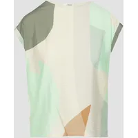 S.Oliver T-Shirt im Fabricmix mit vorderseitigem Print 42