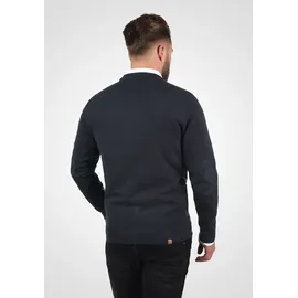 Blend Cardigan BLEND "Cardigan BHLennard", Herren, Gr. L, blau (navy), Obermaterial: 50% Baumwolle CO. 50% Polyacryl PAN., Strickjacken