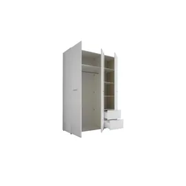 Möbel Kraft Drehtürenschrank SANTORINI 150 x 212 x 57 cm Weiß