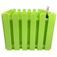 Hti-Living Blumentopf mit Wasserspeicher Nessa eckig grün