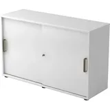 Hammerbacher Schiebetürenschrank V1752S/W/W/SG weiß 1 Fachboden 120,0 x 40,0 x 74,8 cm