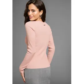 LAURA SCOTT Strickjacke mit Perlenknöpfen rosa