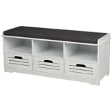 Hti-Living Kara 100 x 40 x 30 cm mit 3 Schubladen / weiß