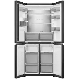 Haier HCR58S18CWMB Multi Door (523 l, 1850 mm hoch, Schwarz)