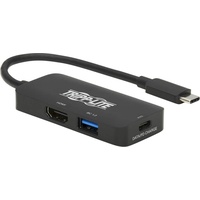 Tripp Lite U444-06N-H4UBC2 laptop-dockingstation - portreplikator Kabelgebunden USB 3.2 Gen 1 (3.1 Gen 1) Type-C Schwarz