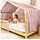 lilimaus Hausbett Himmel [in 12 Farben] Betthimmel Hausbett aus 100% Baumwolle Musselin - Stoffhimmel für Hausbett Deko Mädchen & Jungen - Himmel für Hausbett Kinder - Bett Vorhang Kinderbett