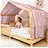 lilimaus Hausbett Himmel [in 12 Farben] Betthimmel Hausbett aus 100% Baumwolle Musselin - Stoffhimmel für Hausbett Deko Mädchen & Jungen - Himmel für Hausbett Kinder - Bett Vorhang Kinderbett