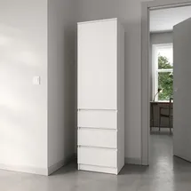 home collective Kleiderschrank 50 x 181 x 41 cm Weiß