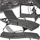 Tectake Rattan Sonnenliege 190 x 71 x 34 – 74,5 cm Grau