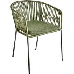 Gartenstuhl Piatto mit Armlehne, Grün