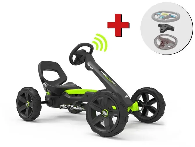 BERG Gokart M - Reppy Raptor schwarz + Soundbox