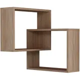 Decortie Eckregal Ring Eichefarben ca. 60x68x20 cm