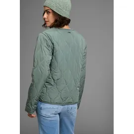 LAURA SCOTT Steppjacke LAURA SCOTT, Damen, Gr. 34, grün (dunkel grau grün), Web, Obermaterial: 100% Polyester. Futter: 100% Polyester.