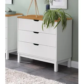 OTTO home Post 76 x 75 x 39 cm Beige / Weiß