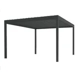 teico group Pergola 3 x 3 m inkl. LED Licht Anthrazit