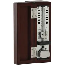 Wittner Metronom Taktell Super-Mini Serie 880.2 - Massivholzgehäuse - Ohne Glocke - Mahagonibraun matt - Mechanisch zum Aufziehen - Keine Batterien erforderlich - Made in Germany
