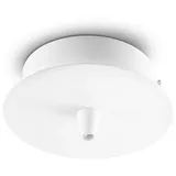 Ideal Lux Baldachin rund 1-fach Ø 10 cm Metall weiß