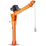 Vevor Elektrischer Pick Up Kran, 998 kg, zusammenklappbarer LKW-Kran mit elektrischer Winde 2721 kg, Ladekran aus Stahl, 360° schwenkbar, Hebekran zum Heben von Gütern auf der Baustelle, in der Fabrik