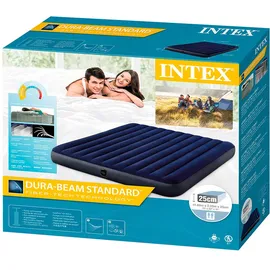 Intex Luftbett Classic Downy Blue - 183x203x25 cm