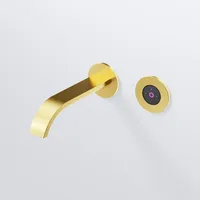 Steinberg Serie 280 Wand-Waschtischmischer Brushed Gold