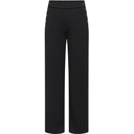 Only ONLRINA BUTTON PANT JRS Schlupfhose Schwarz XS 34