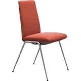 Stressless® Polsterstuhl Laurel, Low Back, Größe M, mit Beinen aus Stahl in Chrom matt rot