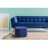 Kayoom Stauraumhocker KAYOOM "Pouf Taj Mahal 125, trendige samtige Oberfläche", blau, B:47cm H:32cm T:47cm, Bezug: 100% Polyester (Samt) / Füllmaterial: 100% Polystryol, Hocker, samtweich, farbig, modern, orientalisches Design