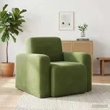 vidaXL Relaxsessel 61 x 95 x 69 cm Hellgrün Samt