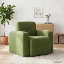 vidaXL Relaxsessel 61 x 95 x 69 cm Hellgrün Samt
