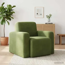 vidaXL Relaxsessel 61 x 95 x 69 cm Hellgrün Samt