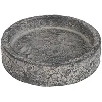 NaDeco Räucherschale für Duftwachs Aroma Würfel, Durchmesser 8cm Höhe 2cm in Zwei Farben wählbar | Zement Schale | Weihrauchbrenner | Räucherstövchen | Räuchergefäß | Aroma Brenner, Farbe:Dunkelgrau