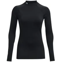 Under Armour HeatGear Authentics Stehkragen-Shirt Damen 001 black/white L