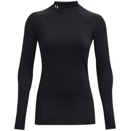 Under Armour HeatGear Authentics Stehkragen-Shirt Damen 001 black/white L
