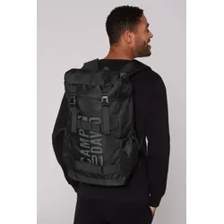 Cityrucksack CAMP DAVID, schwarz, Kunstfaser, Rucksäcke