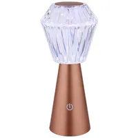 GLOBO Tischlampe Beistellleuchte Dekoleuchte RGB LED Kristall USB Touch