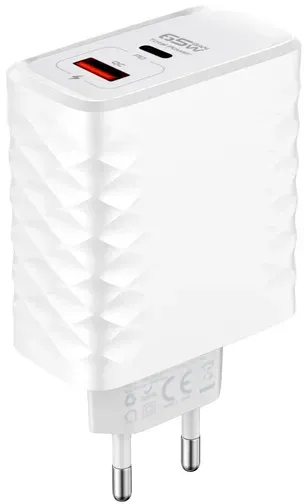 Neues GaN-Netzteil 65W USB-A + USB-C QC PD Encore Energy MD-6583TR