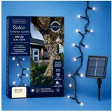 Lumineo Lichterkette Solar Compact 1100 cm warmweiß Schwarz