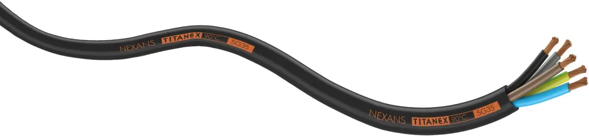Titanex Neoprene Cable, Black Preis pro Meter - 5x 2,5 mm2