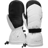 Reusch Damen Nadia R-tex Xt Fäustling mit Isolation aus Daunen und Wasserdichter Membran, Sehr Warme Skihandschuhe Schneehandschuhe Winter-Handschuhe, Weiß/Schwarz, 8,5