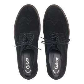 Gabor Halbschuhe Halbschuhe Veloursleder | schwarz 38