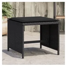 vidaXL Gartenhocker 40 x 40 x 35 cm schwarz 4 St.